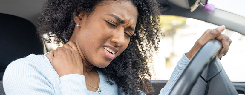 auto accident injury patient in need of neck pain treatment in Broomfield