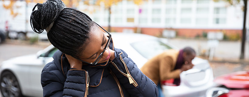 auto accident injury patient in need of pinched nerve treatment in Broomfield